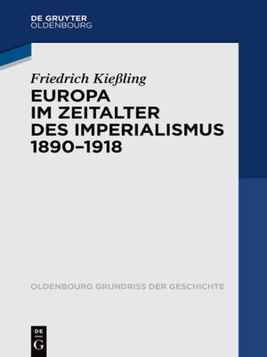 cover image of Europa im Zeitalter des Imperialismus 1890-1918